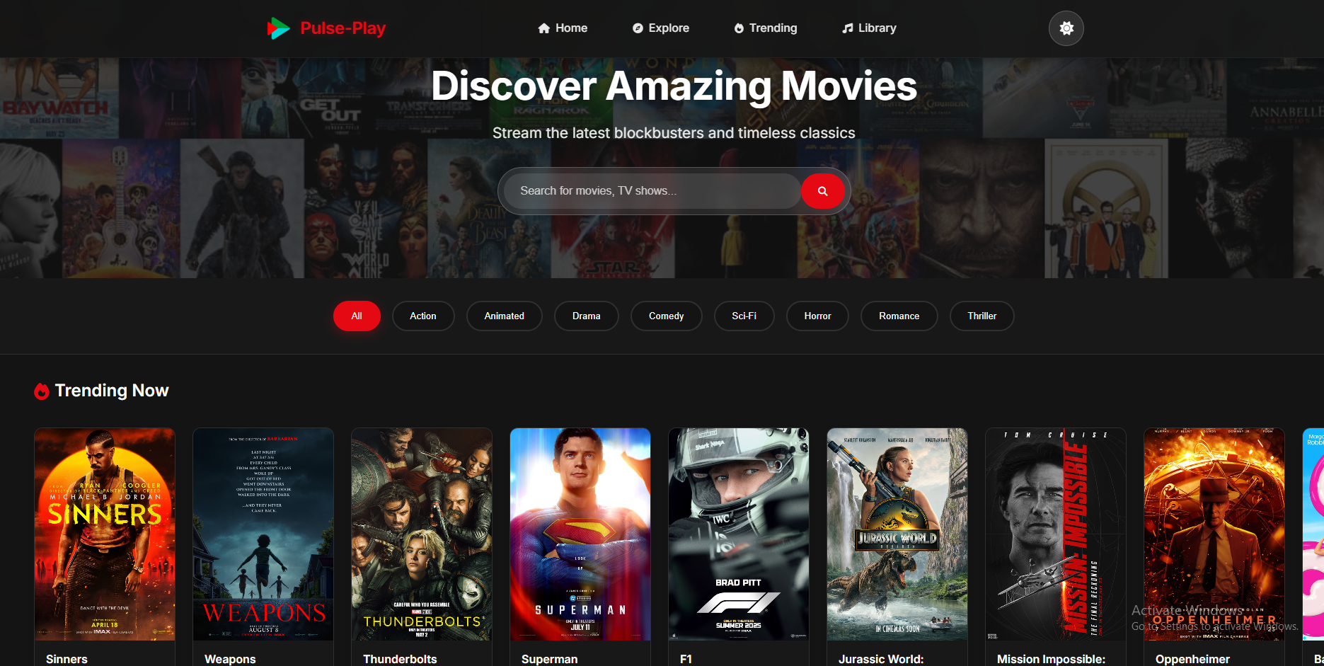 React Application Screenshot